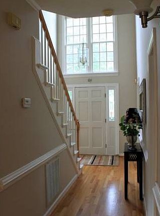 Bright two-story foyer