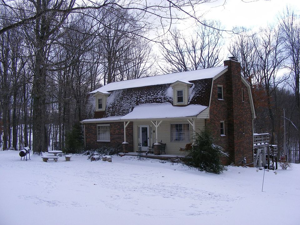 Front view on a snowy day