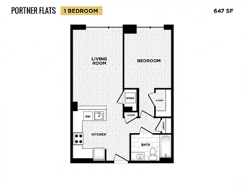 Floor plan 1 Bedroom