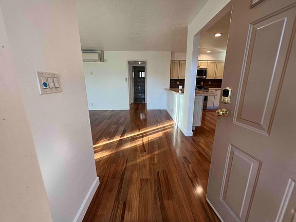 Entrance to huge open living room and kitchen