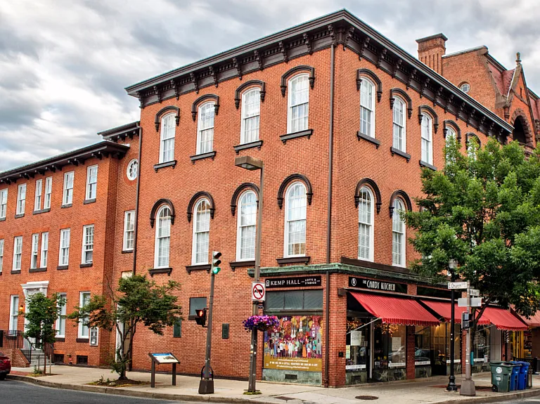 Welcome to Kemp Hall Lofts & Studios, where modern style meets historic charm in the heart of downtown Frederick, Maryland.
