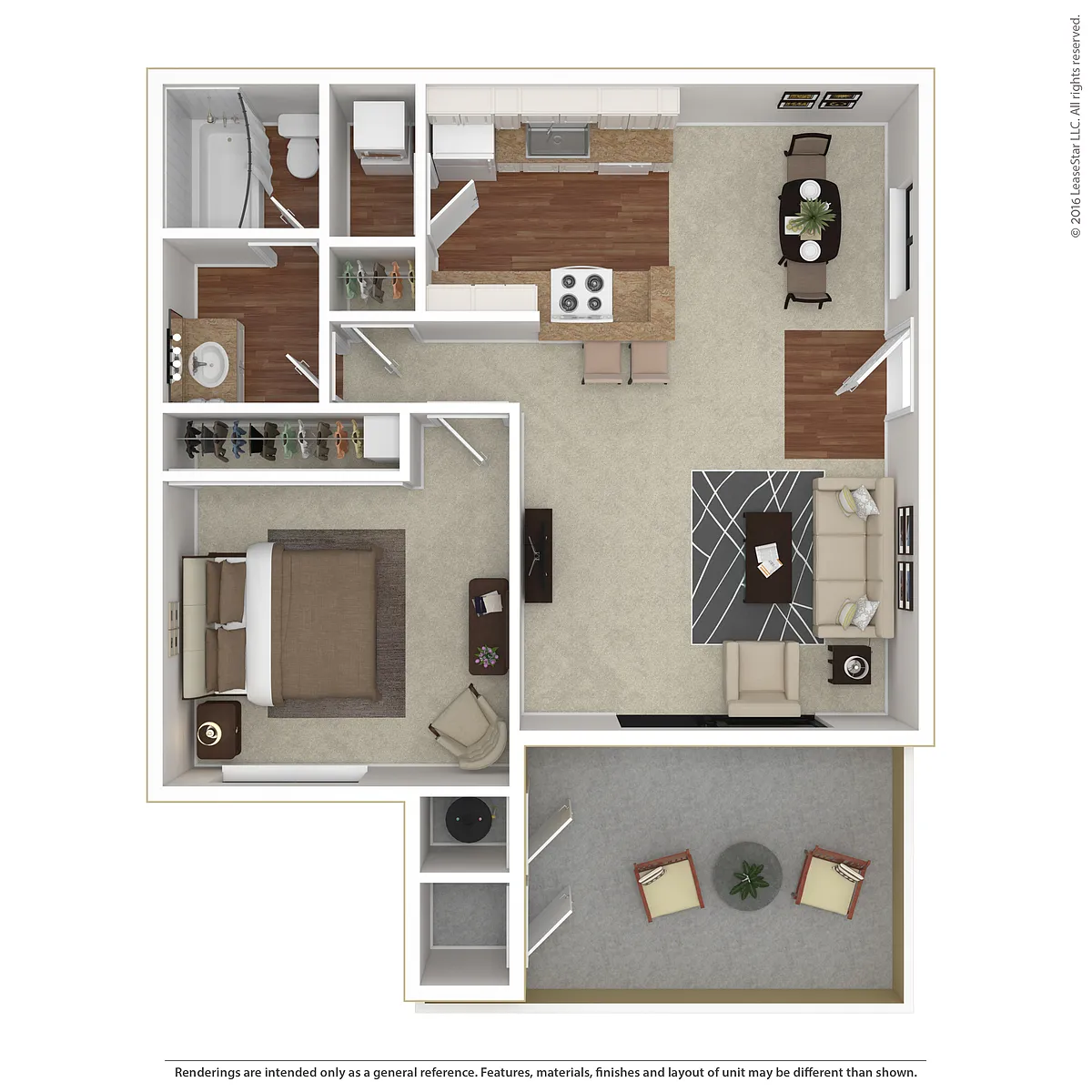 Floor plan 1 BED 1 BATH