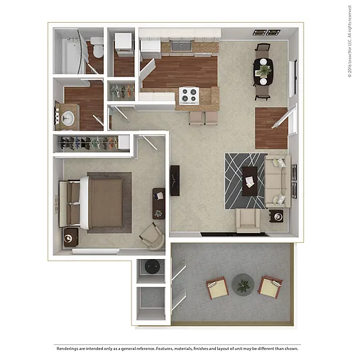 Floor plan 1 BED 1 BATH