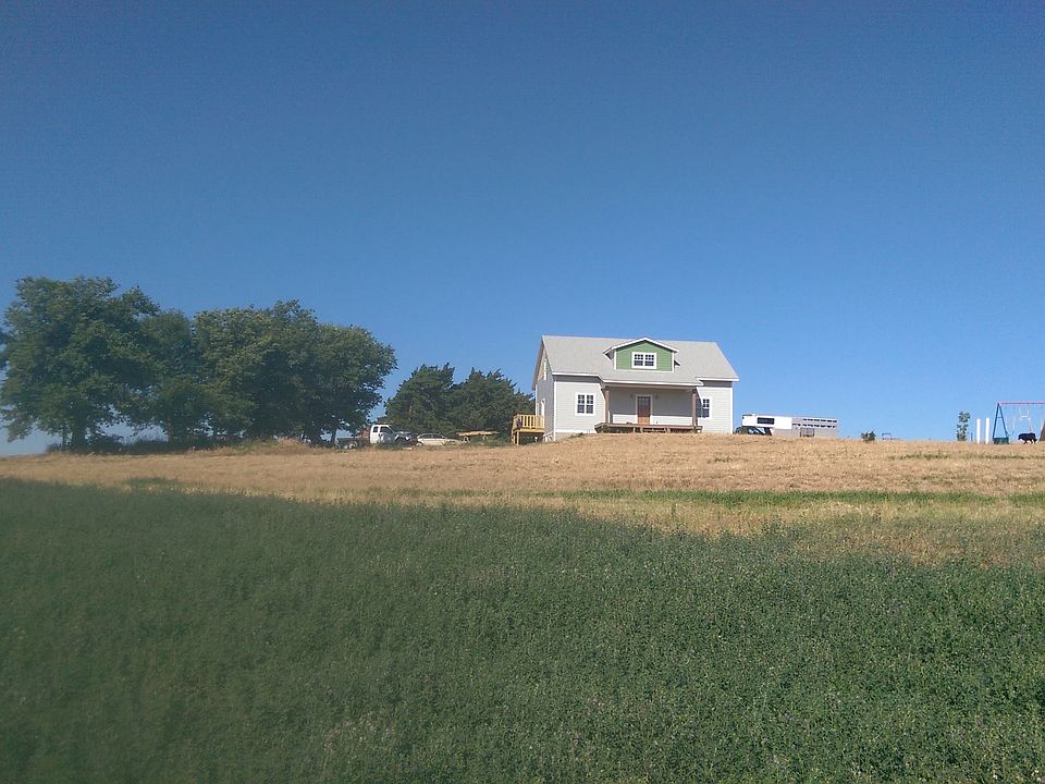 view from hay field