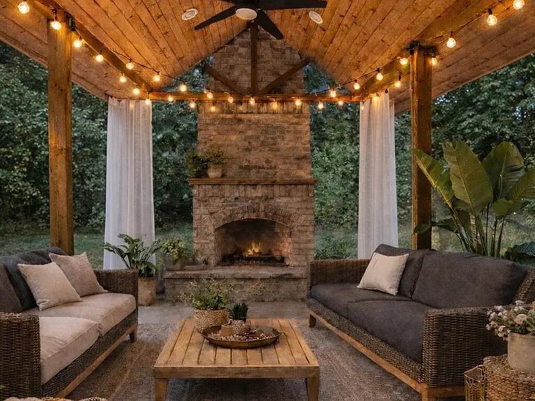 Rear patio