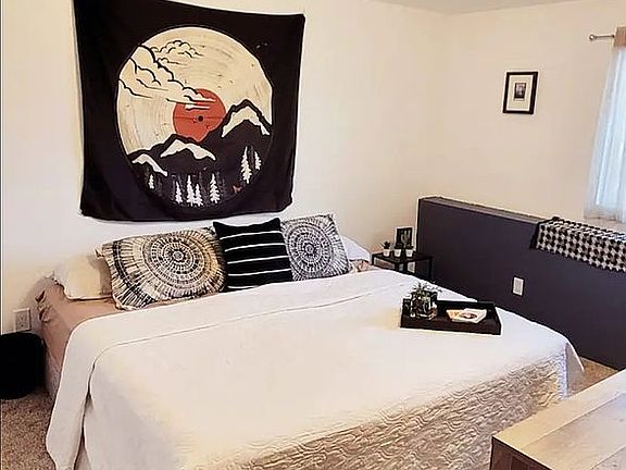 King bedroom in Basement