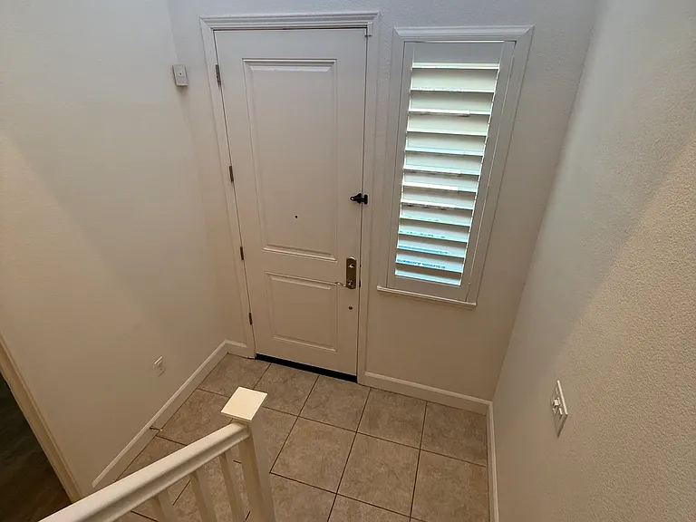 Open foyer at the front door