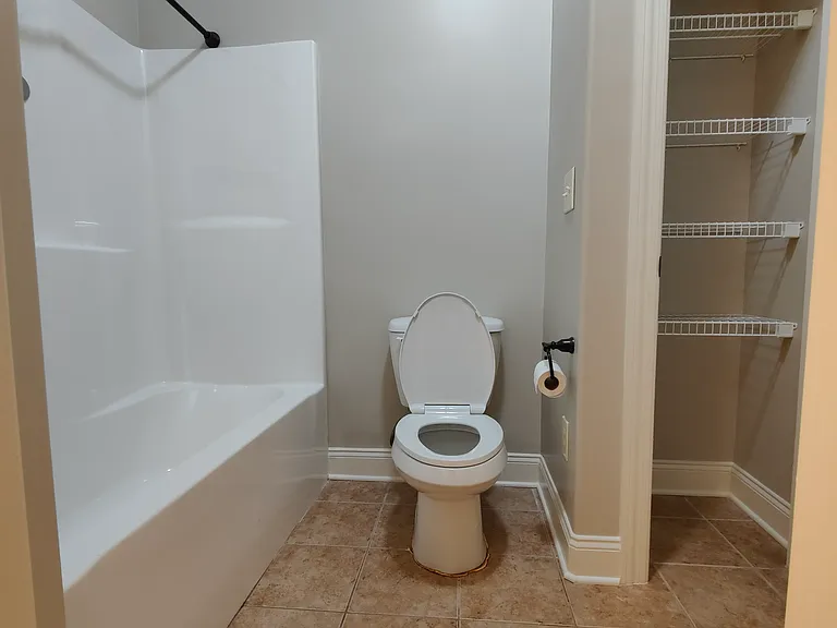 The shared bathroom.