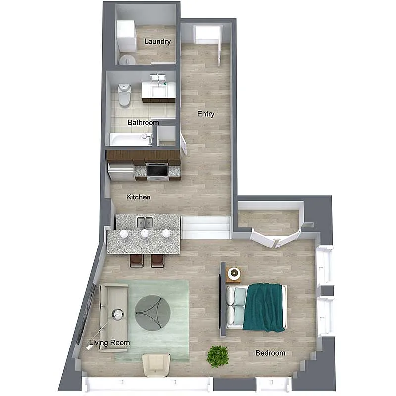 Floor plan Vine Loft I