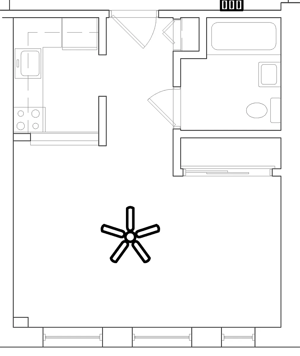 Floor plan Studio