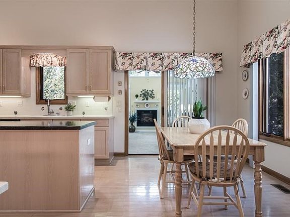 A sneak peek view of the four seasons room from the great kitchen.