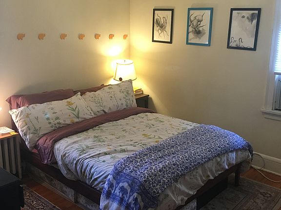 Quiet bedroom in back of the apartment