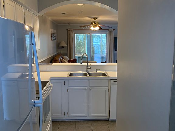 Kitchen view from front corner