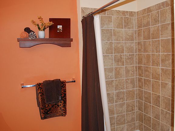 Custom tile in secondary bath