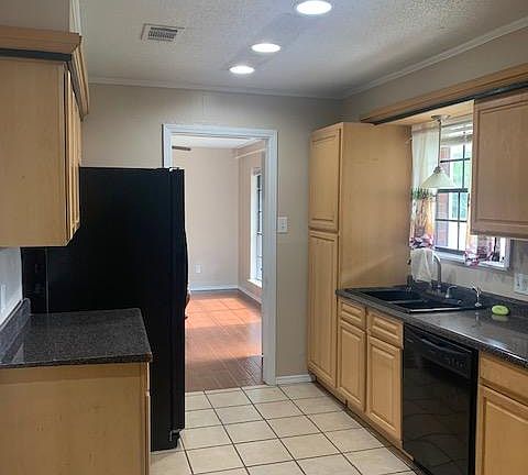 Kitchen with view of Living Room