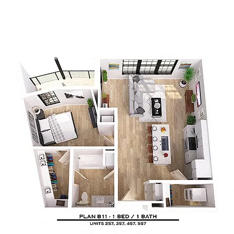Floor plan B11 1X1