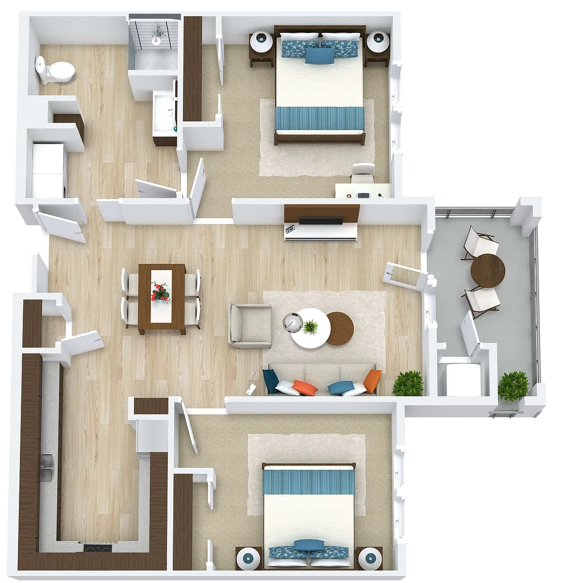Floor plan B2 - Estes