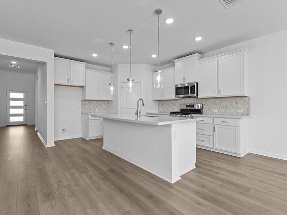 kitchen and living room