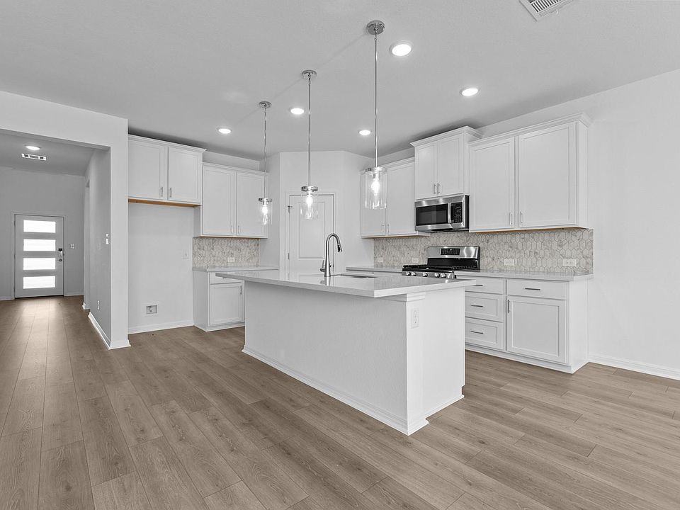 kitchen and living room