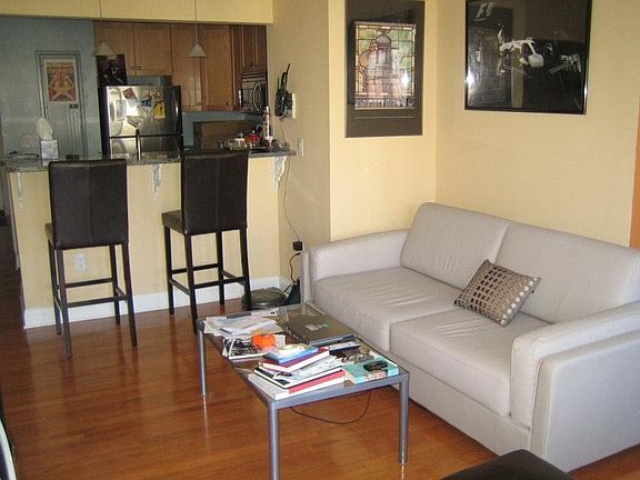 Living area and granite bar