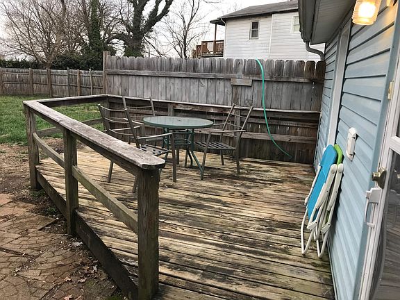Back door and deck