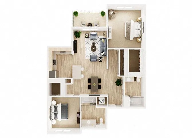 Floor plan 2B2B A