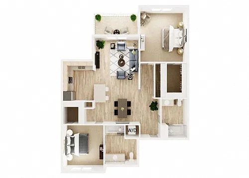 Floor plan 2B2B A
