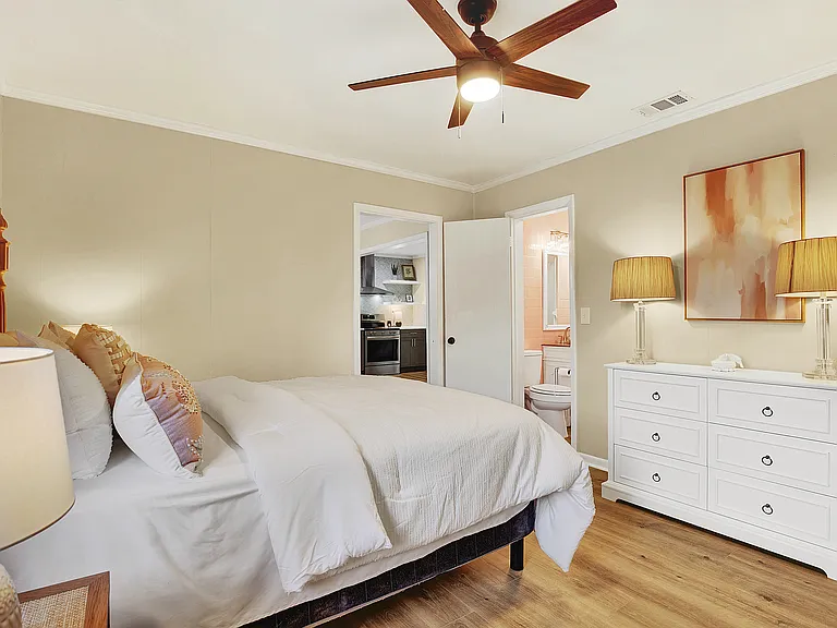 Bedroom #3 with queen size bed and huge closet