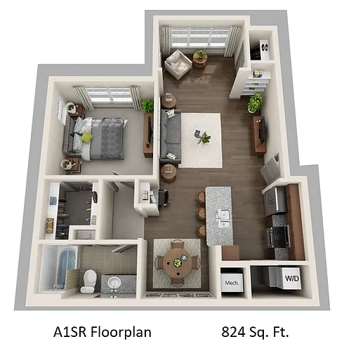 Floor plan A1SR