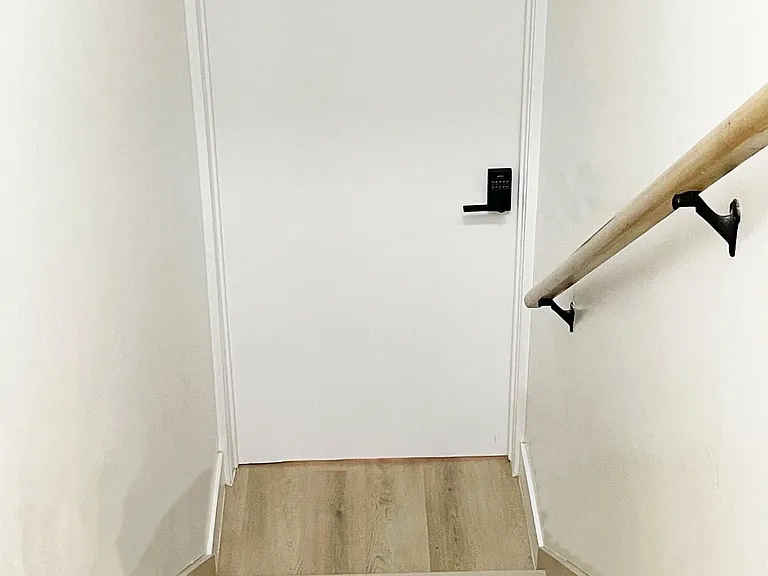 Interior entrance door with digital lock