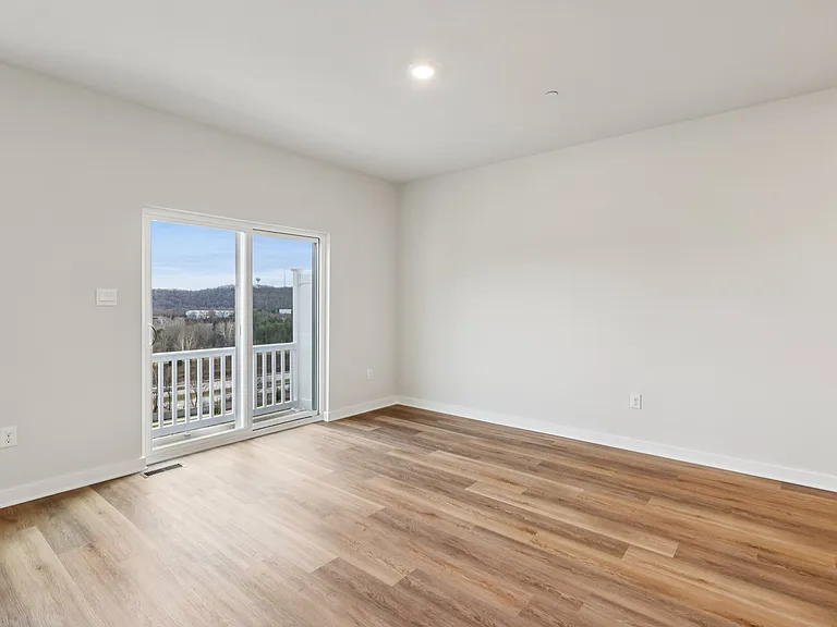 Living area with excellent views and deck access