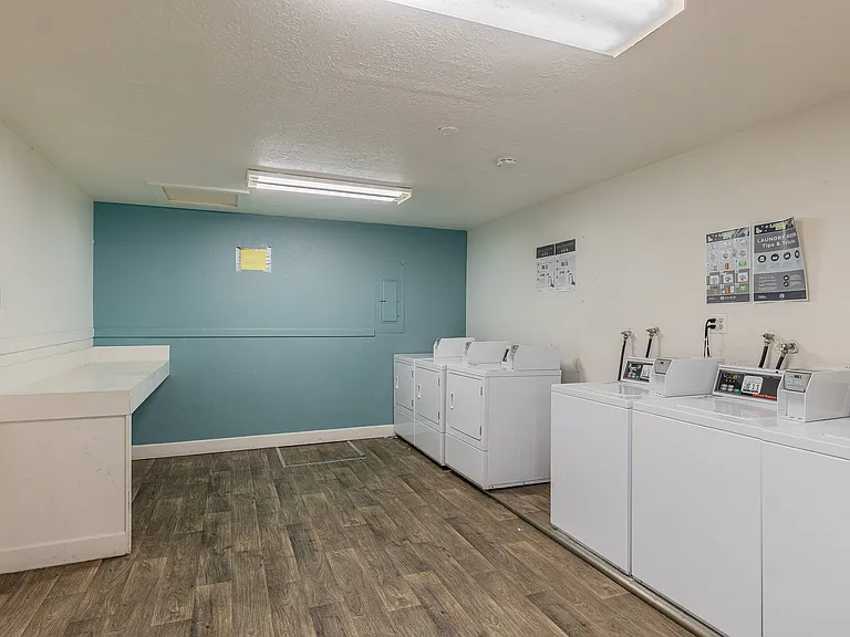 Enjoy the convenience of a fully equipped laundry facility at Fox Pointe Apartments.