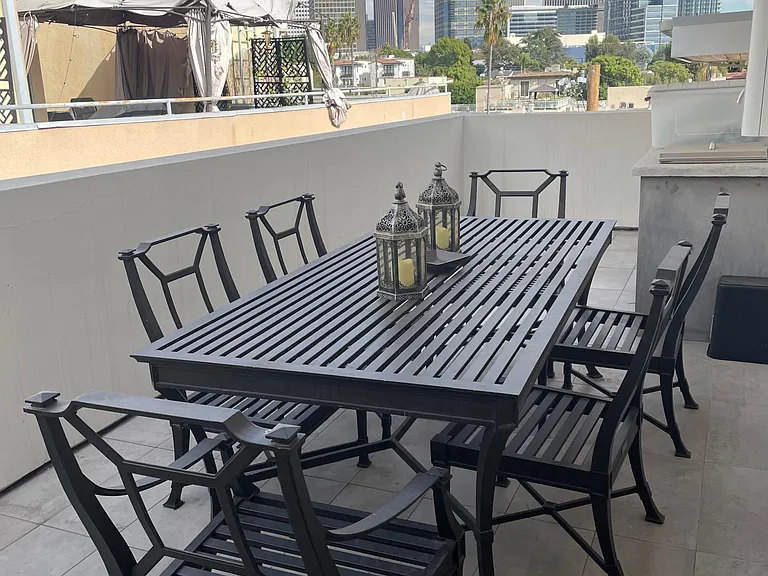 Roof top with Century City mall view