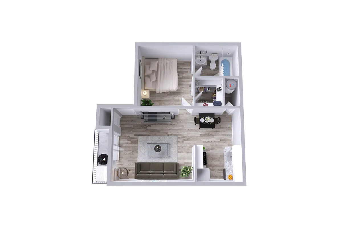 Floor plan A1 | 1 Bed | 1 Bath