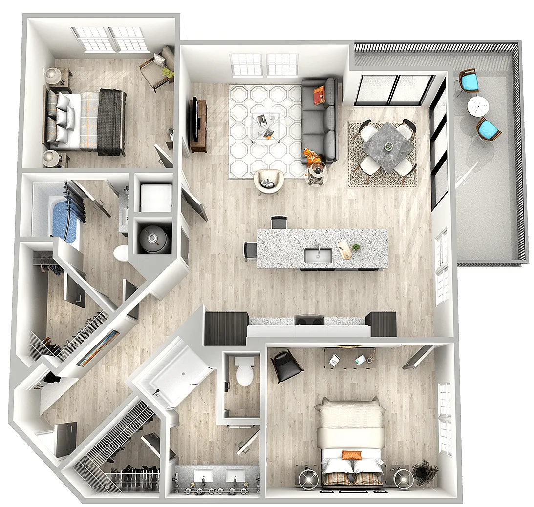 Floor plan B3a