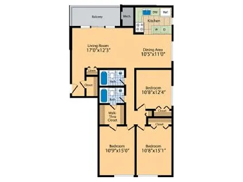Floor plan Big Hill