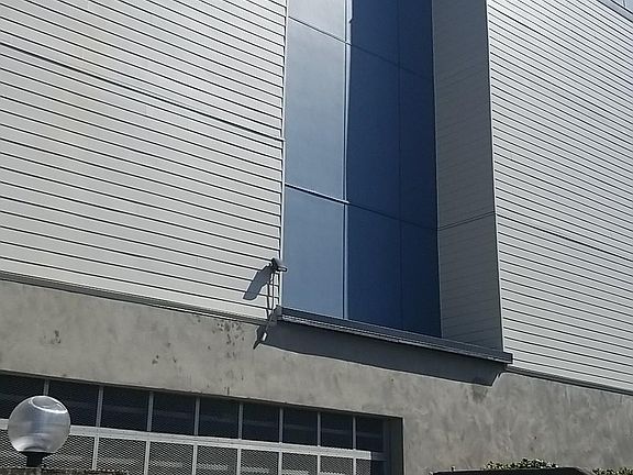 Building exterior - entrance to garage