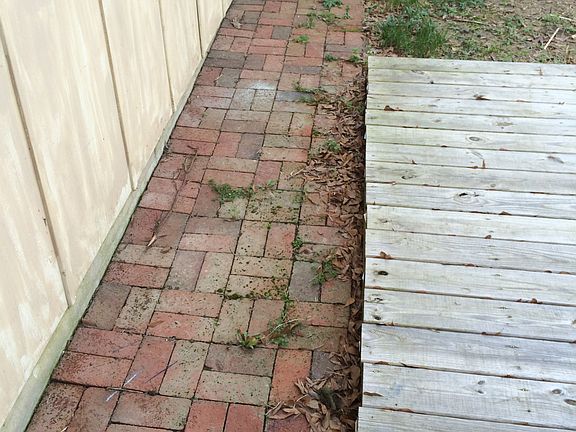 Hand laid brick walkways