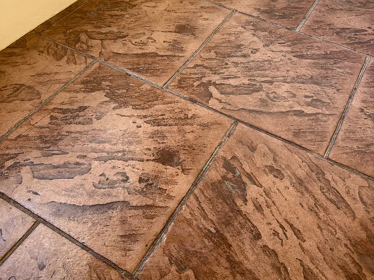 Colored Concrete Floors Throughout