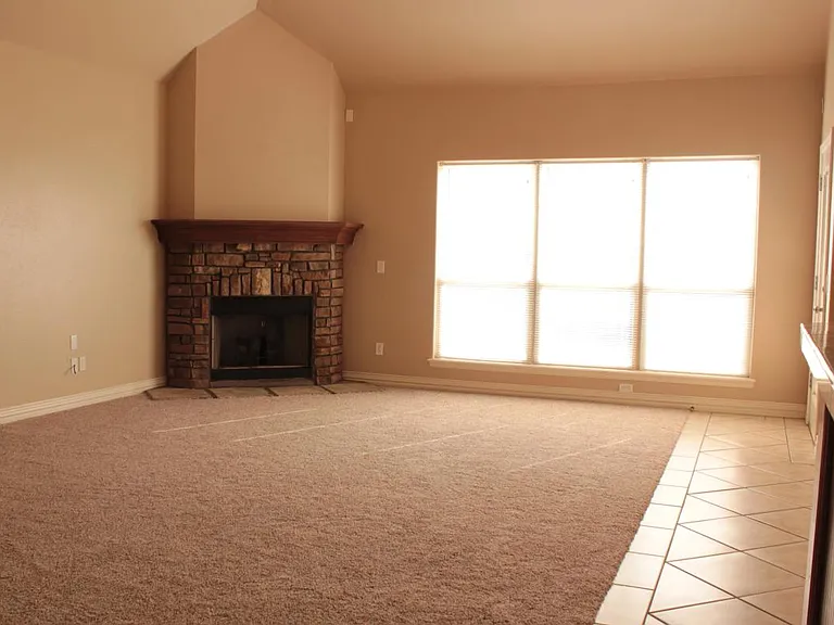 Vaulted Ceilings and Stone Fireplace