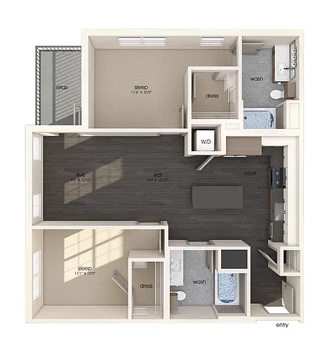 Floor plan B01