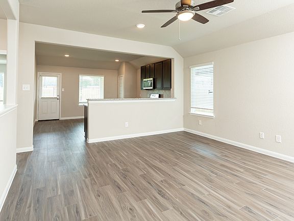 Family Room to Kitchen and Dining Area
