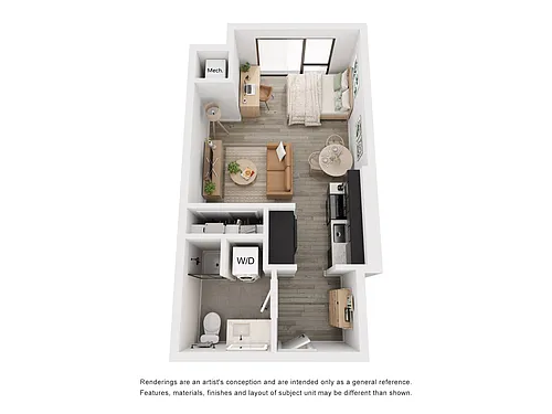 Floor plan Studio D