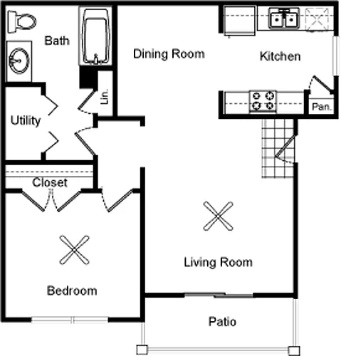 Floor plan 1 Bedroom Flat