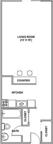 Floor plan Studio