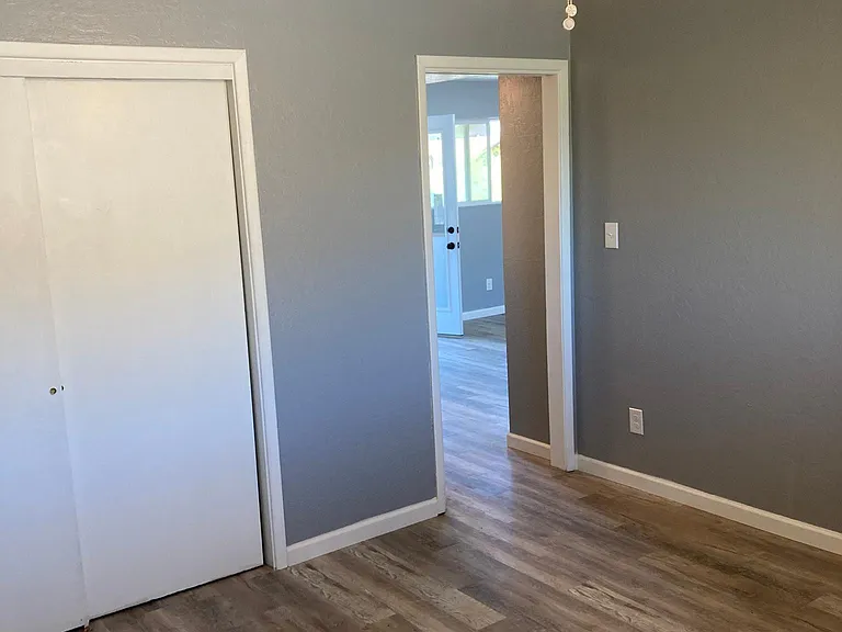 Bedroom, gets natural light from window behind as well