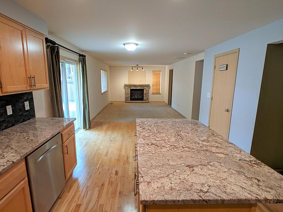 Family room with gas fireplace