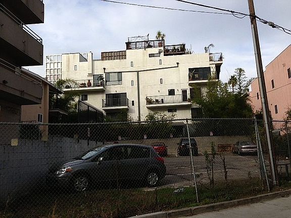 View from the back alley
