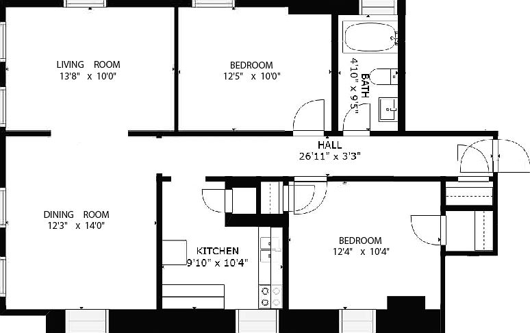 2nd image of 420 Market St #2B-1Ba-872Sqft