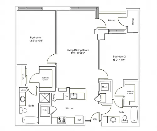 Floor plan B13